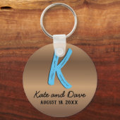 ブロンズモノグラムアメージングファブ キーホルダー (正面)