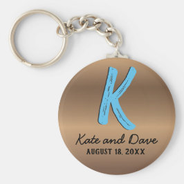 ブロンズモノグラムアメージングファブ キーホルダー