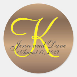 ブロンズモノグラム🔑ペスタイリッシュカン ラウンドシール