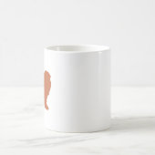ブロンズライオンの十二宮サイレントマグ - 暖かいレオ コーヒーマグカップ (中央)