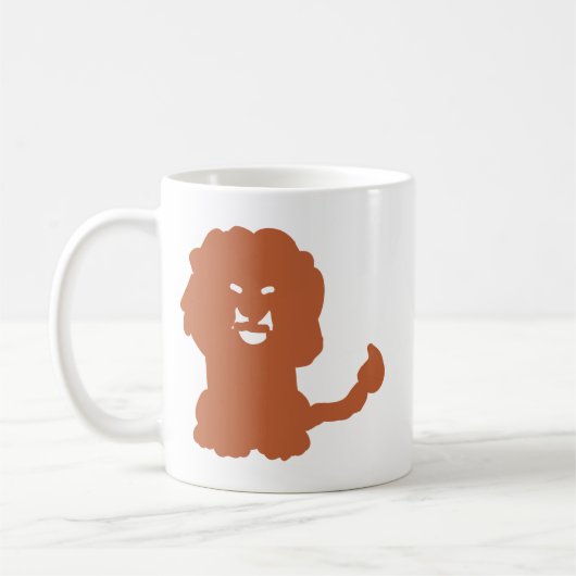ブロンズライオンの十二宮シルエットマグ コーヒーマグカップ (左)