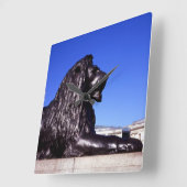 ブロンズライオントラファルガースクエア スクエア壁時計 (傾斜)