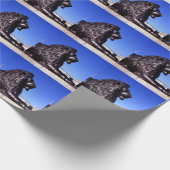 ブロンズライオントラファルガースクエア ラッピングペーパー (角)