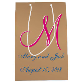 ブロンズライト3Dモノグラム ミディアムペーパーバッグ