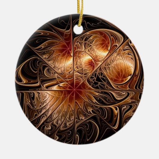 ブロンズラウンドオーナメント セラミックオーナメント (正面)