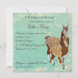 ブロンズラマスベビー招待状 招待状