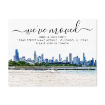 ブロンズヴィルシカゴ移動案内はがき