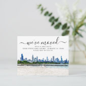 ブロンズヴィルシカゴ移動案内はがき 案内ポストカード (スタンド正面)