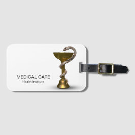 ブロンズ医用スネークボウル衛生方白幹部 ラゲッジタグ