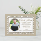 ブロンズ反射フォト招待状 招待状 (スタンド正面)