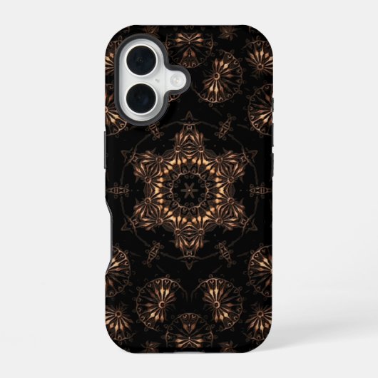 ブロンズ時代の曼荼羅 iPhone 16ケース (裏面)