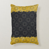 ブロンズ模様の円とダイヤモンド アクセントクッション (正面(垂直))