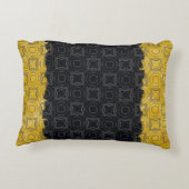 ブロンズ模様の円とダイヤモンド アクセントクッション (裏面)