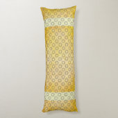 ブロンズ模様の円とダイヤモンド ボディピロー (裏面 (縦))