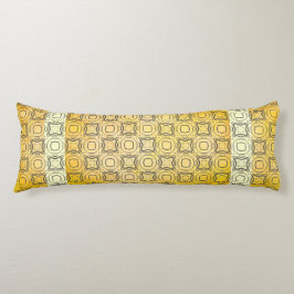 ブロンズ模様の円とダイヤモンド ボディピロー