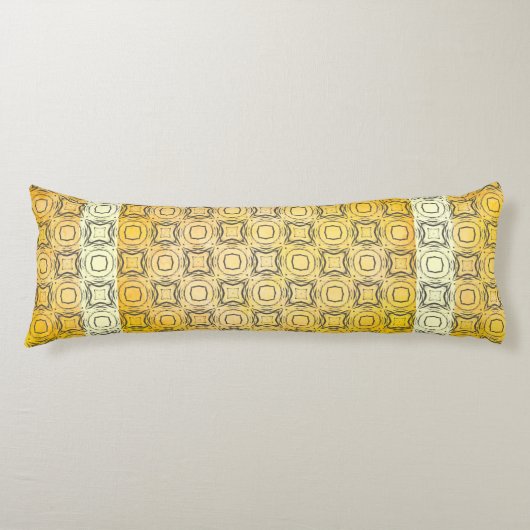 ブロンズ模様の円とダイヤモンド ボディピロー (正面)