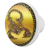 ブロンズ毒サソリ非常に毒のある昆虫 セラミックノブ (右)