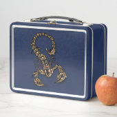 ブロンズ毒サソリ非常に毒のある昆虫 メタルランチボックス (インサイチュ)