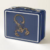 ブロンズ毒サソリ非常に毒のある昆虫 メタルランチボックス (裏面)