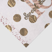 ブロンズ水玉模様バラ金ゴールドスウィート16誕生日 薄葉紙 (詳細)