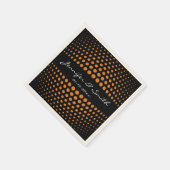 ブロンズ水玉模様パターン スタンダードカクテルナプキン (角)