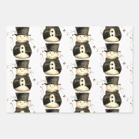 ブロンズ淡い色のと金ゴールドのクリスマス ラッピングペーパーシート (正面2)