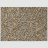 ブロンズ王室のフローラ華美ダマスク 薄葉紙 (正面)