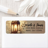 ブロンズ白熱［赤熱］光を放つランタン素朴ロマン結婚ス ラベル (インサイチュ)