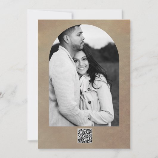 ブロンズ白熱［赤熱］光を放つラ素朴ンさん結婚ありがとう 招待状 (裏面)