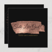 ブロンズ私は強力な女性である – ノートカ独身のード サンキューカード (正面/裏面)