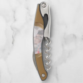 ブロンズ結婚の記念日8年の写真反転 ソムリエナイフ (裏面)