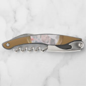 ブロンズ結婚の記念日8年の写真反転 ソムリエナイフ (裏面)