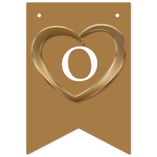 ブロンズ結婚の8周年記念写真カスタム写真 バンティングフラッグ (第3の旗)