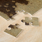 ブロンズ背景の木のシルエット ジグソーパズル (側面)