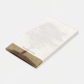 ブロンズ背景の木のシルエット ポストイット (アングル)