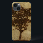 ブロンズ背景の木のシルエット iPhone 13ケース<br><div class="desc">ブロンズの背景は、木のシルエットのシーンとして機能し、枝が風に揺れる。この木感じにもし背を向け、地面に座って長い昼寝を取るようなものだ。</div>