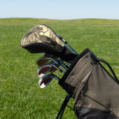 ブロンズ色の丸みを帯びた形状、光沢のある光金ゴールド ゴルフヘッドカバー (インサイチュ)