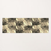 ブロンズ色の丸みを帯びた形状、光沢のある光金ゴールド ヨガマット (裏面(横))