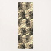 ブロンズ色の丸みを帯びた形状、光沢のある光金ゴールド ヨガマット (正面)