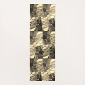 ブロンズ色の丸みを帯びた形状、光沢のある光金ゴールド ヨガマット (裏面)