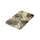 ブロンズ色またはベージュ、光沢のある丸い形状 バスマット (アングル)