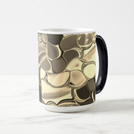 ブロンズ色またはベージュ、光沢のある丸い形状 モーフィングマグカップ