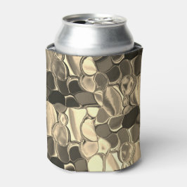 ブロンズ色またはベージュ、光沢のある丸い形状 缶クーラー