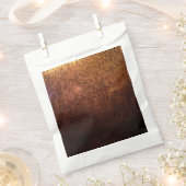 ブロンズ色エッチングデザイン フェイバーバッグ (クリップ留めされた状態)