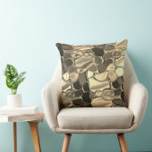 ブロンズ色、澄ん金ゴールド、光沢の丸い形状 クッション (椅子)