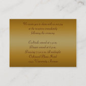 ブロンズ製スクロールのエンクロージャカード エンクロージャーカード (裏面)