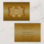 ブロンズ製スクロールのエンクロージャカード エンクロージャーカード (正面/裏面)