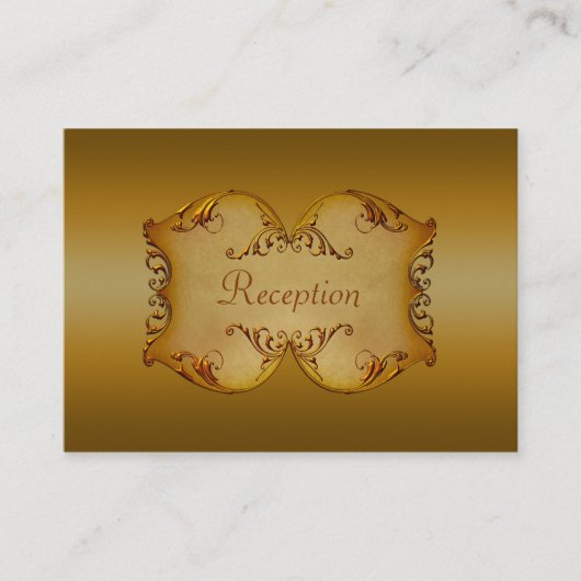 ブロンズ製スクロールのエンクロージャカード エンクロージャーカード (正面)