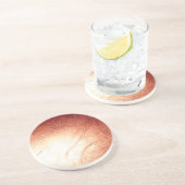 ブロンズ製メタリックレザー コースター (側面)