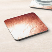 ブロンズ製メタリックレザー コースター (左側)